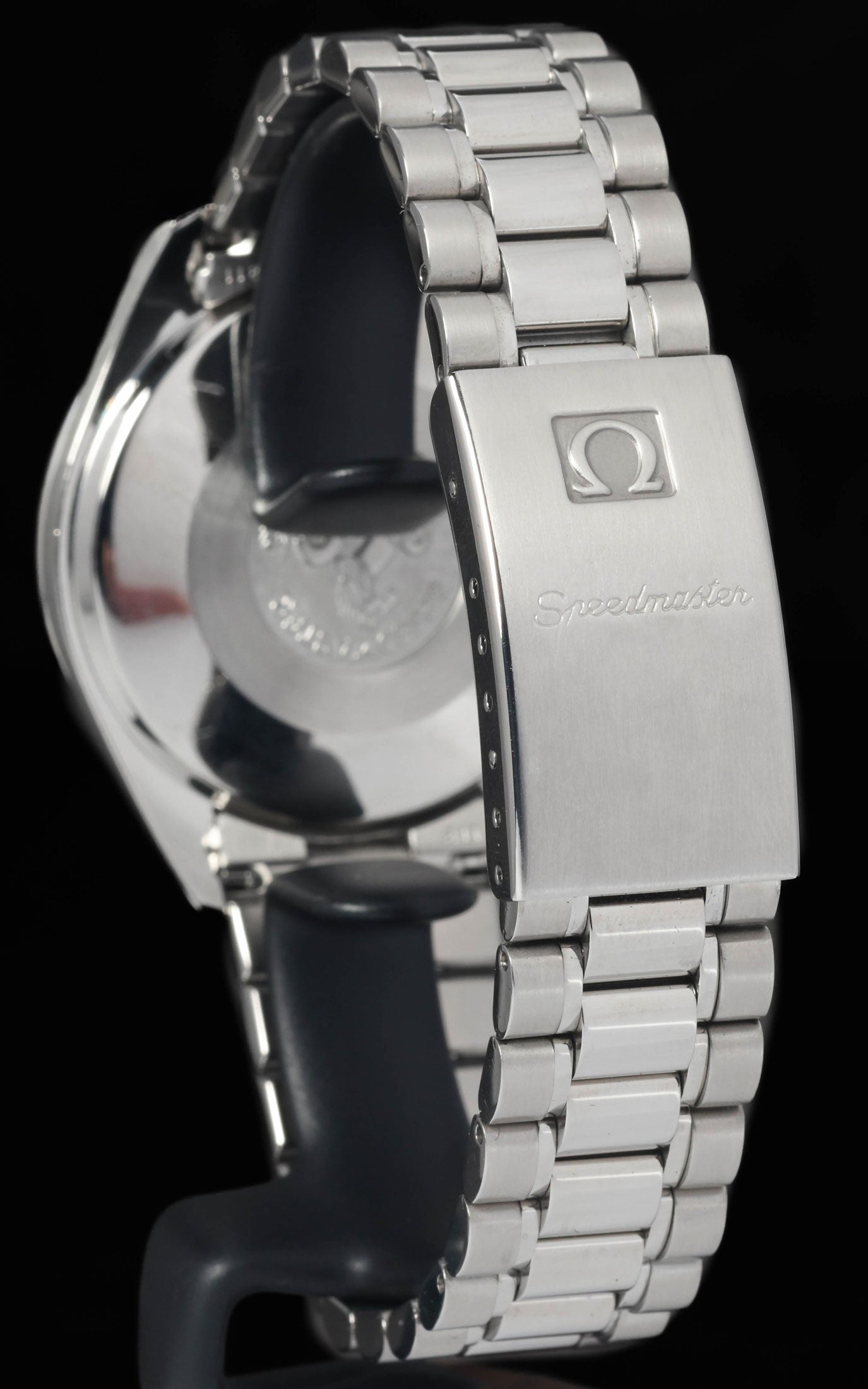 Preowned vintage Omega Speedmaster Schumacher Blue 3510.81 39mm 1990s Box & Papers | Crown Vintage Watches