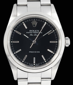 Rolex Air-King 14000 Black Dial 34mm 1999 Box & Papers
