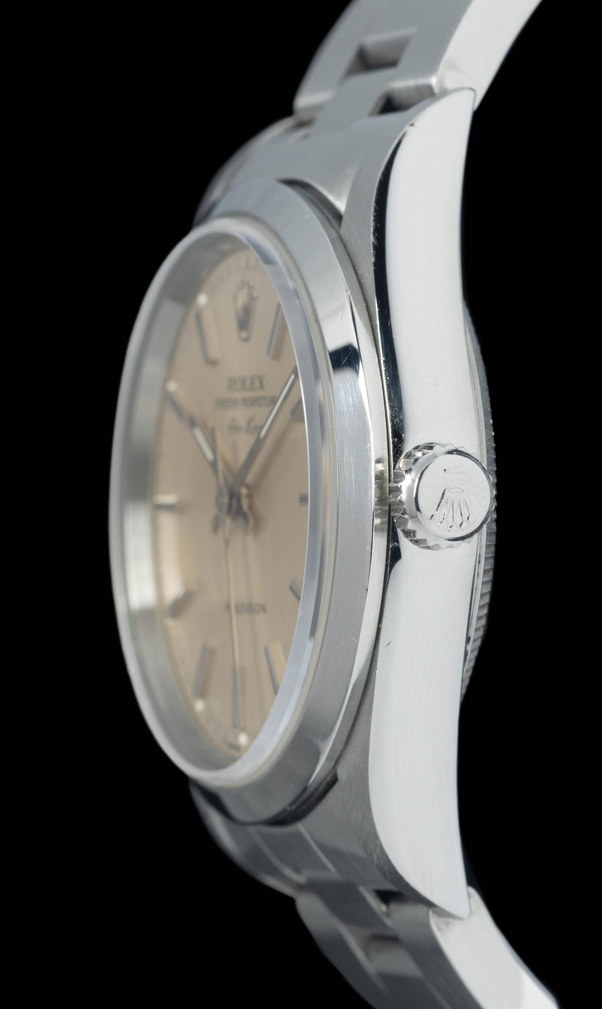 Preowned vintage Rolex Air-King 14000 'Tropical' Dial 34mm 1996 Box & Papers | Crown Vintage Watches