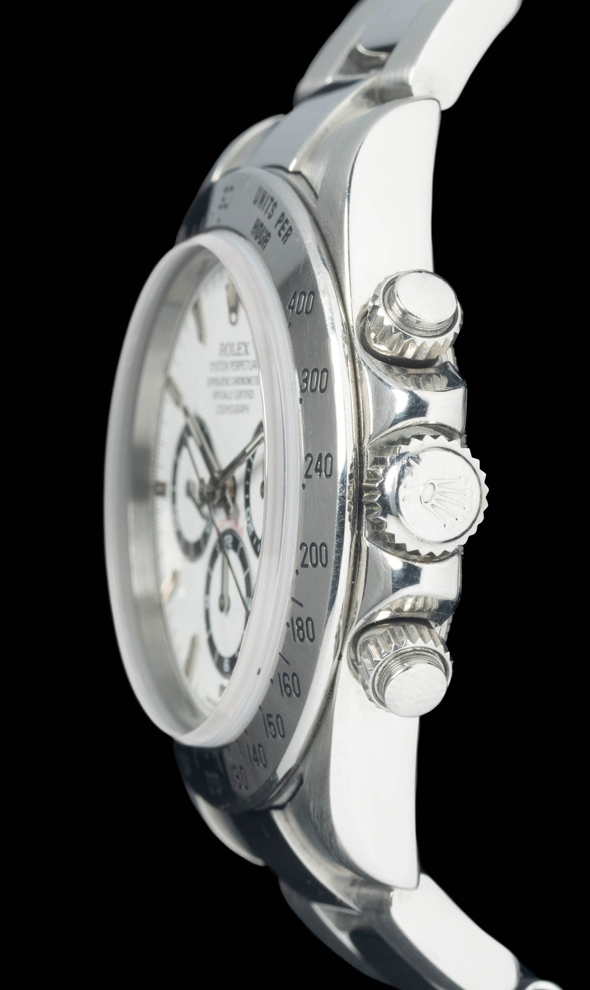 Preowned vintage Rolex Cosmograph Daytona 16520 Zenith White Dial 40MM 1999  | Crown Vintage Watches