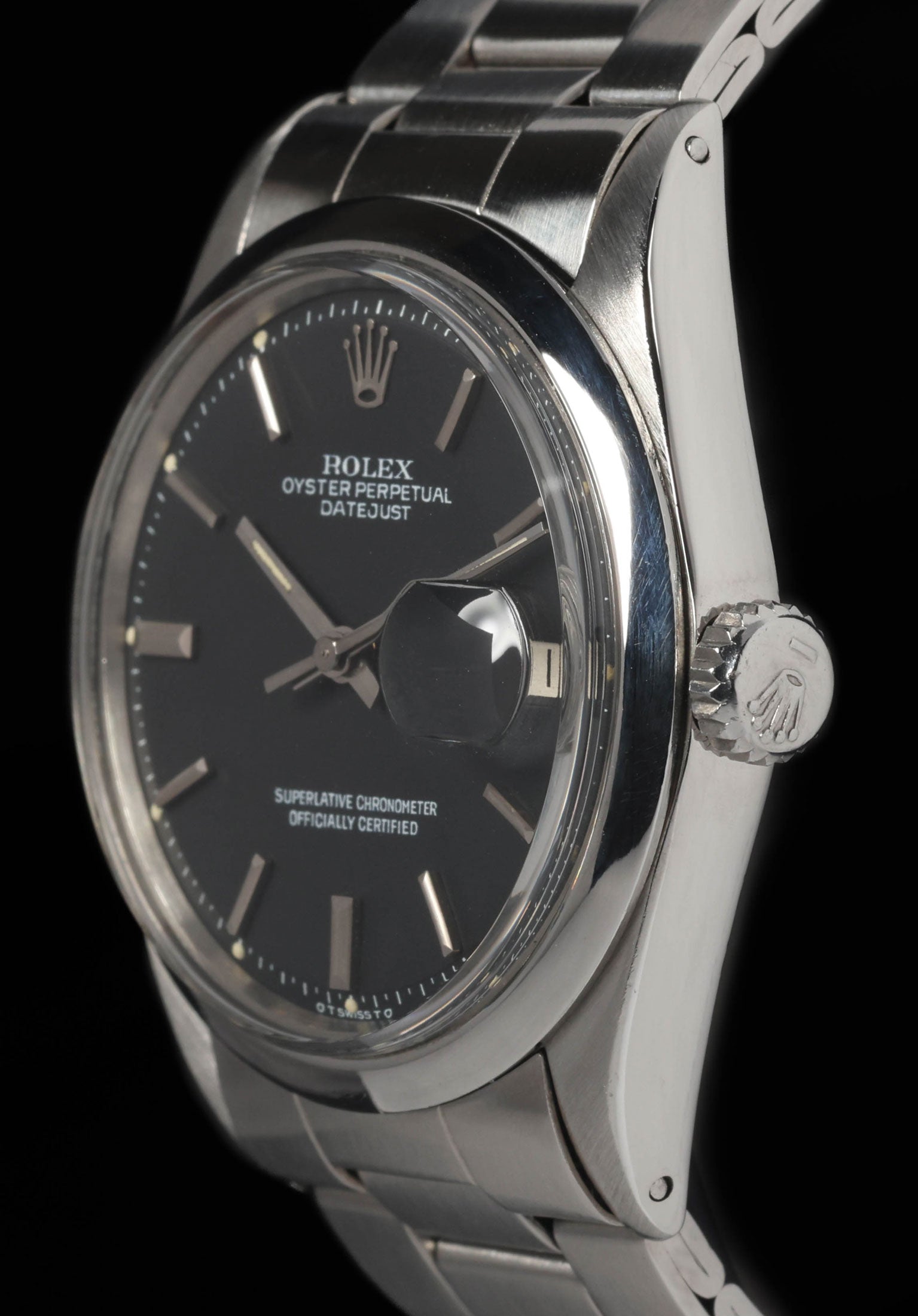 Pre-owned vintage Rolex Datejust 1600 ‘Matte Sigma’ Dial 36MM 1972 | Crown Vintage Watches