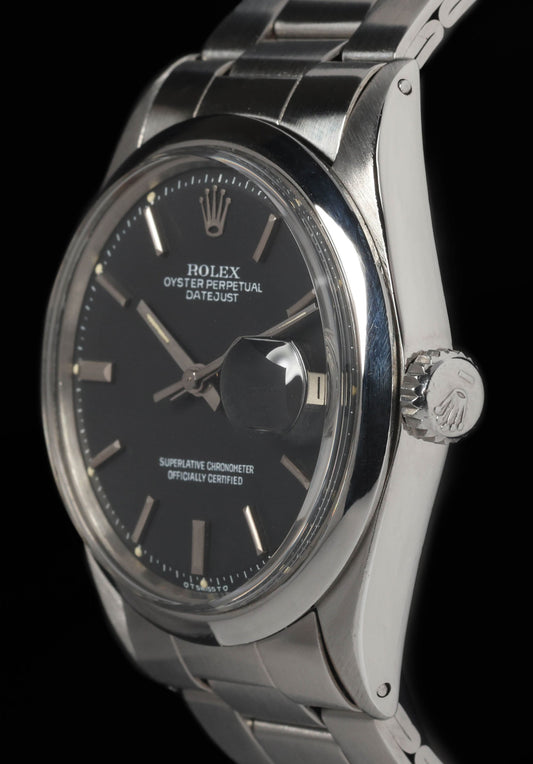 Pre-owned vintage Rolex Datejust 1600 ‘Matte Sigma’ Dial 36MM 1972 | Crown Vintage Watches
