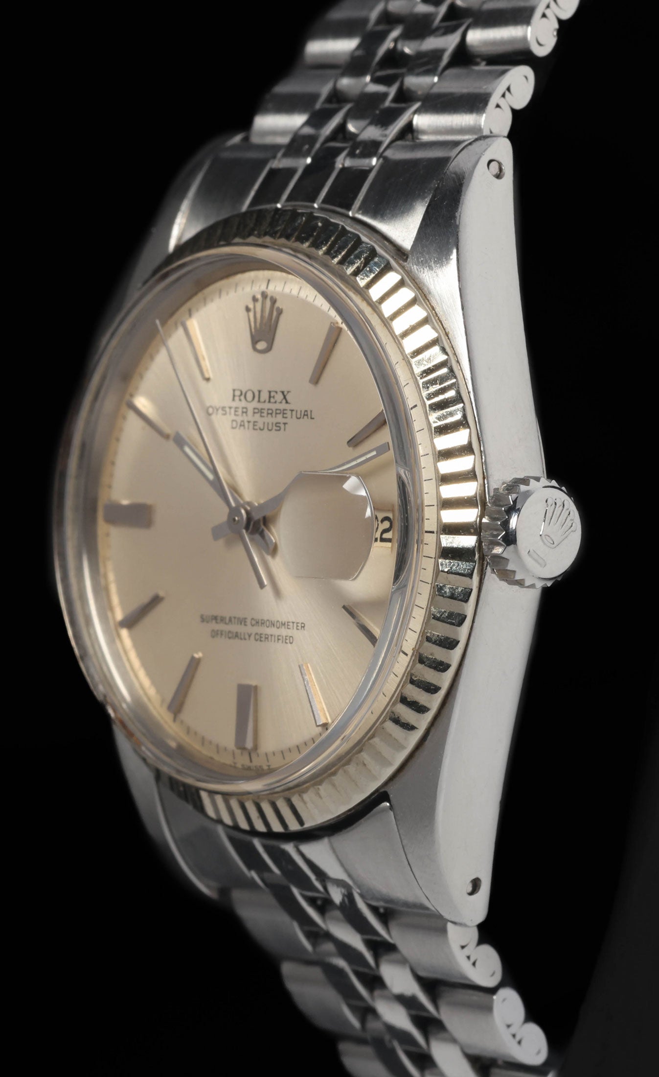 Preowned vintage Rolex Datejust 1601 36MM 'Pie Pan' 1966 | Crown Vintage Watches