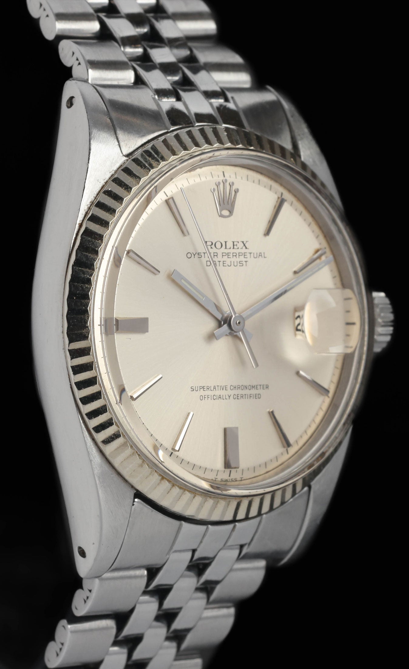 Preowned vintage Rolex Datejust 1601 36MM 'Pie Pan' 1966 | Crown Vintage Watches
