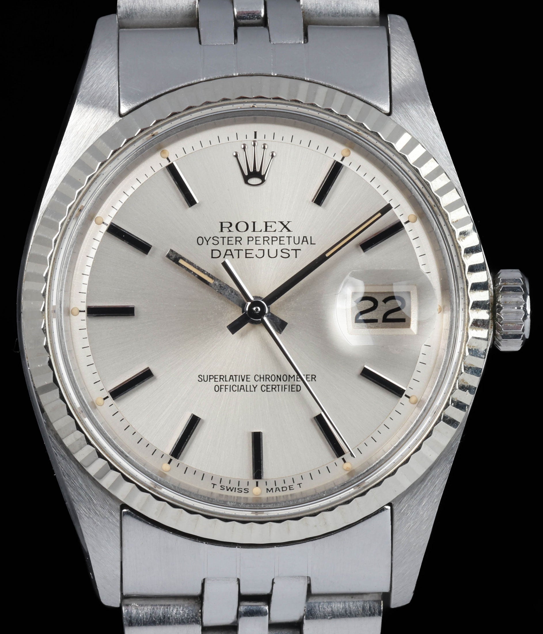Pre-owned Rolex Datejust 1601 36MM 'Pie Pan' 1978 | Crown Vintage Watches