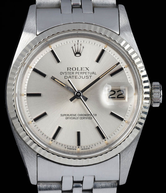 Pre-owned Rolex Datejust 1601 36MM 'Pie Pan' 1978 | Crown Vintage Watches