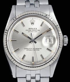 Rolex Datejust 1601 36mm Pie Pan Dial 1971 Box and Papers
