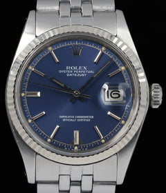Rolex Datejust 1601 Blue Sigma Dial 36mm 1973