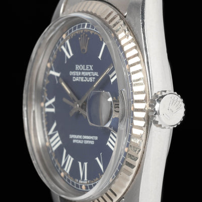 Preowned vintage Rolex Datejust 1601 'Buckley Dial' 36mm 1976 | Crown Vintage Watches