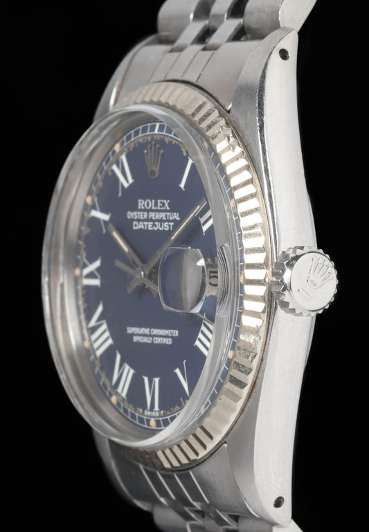 Preowned vintage Rolex Datejust 1601 'Buckley Dial' 36mm 1976 | Crown Vintage Watches