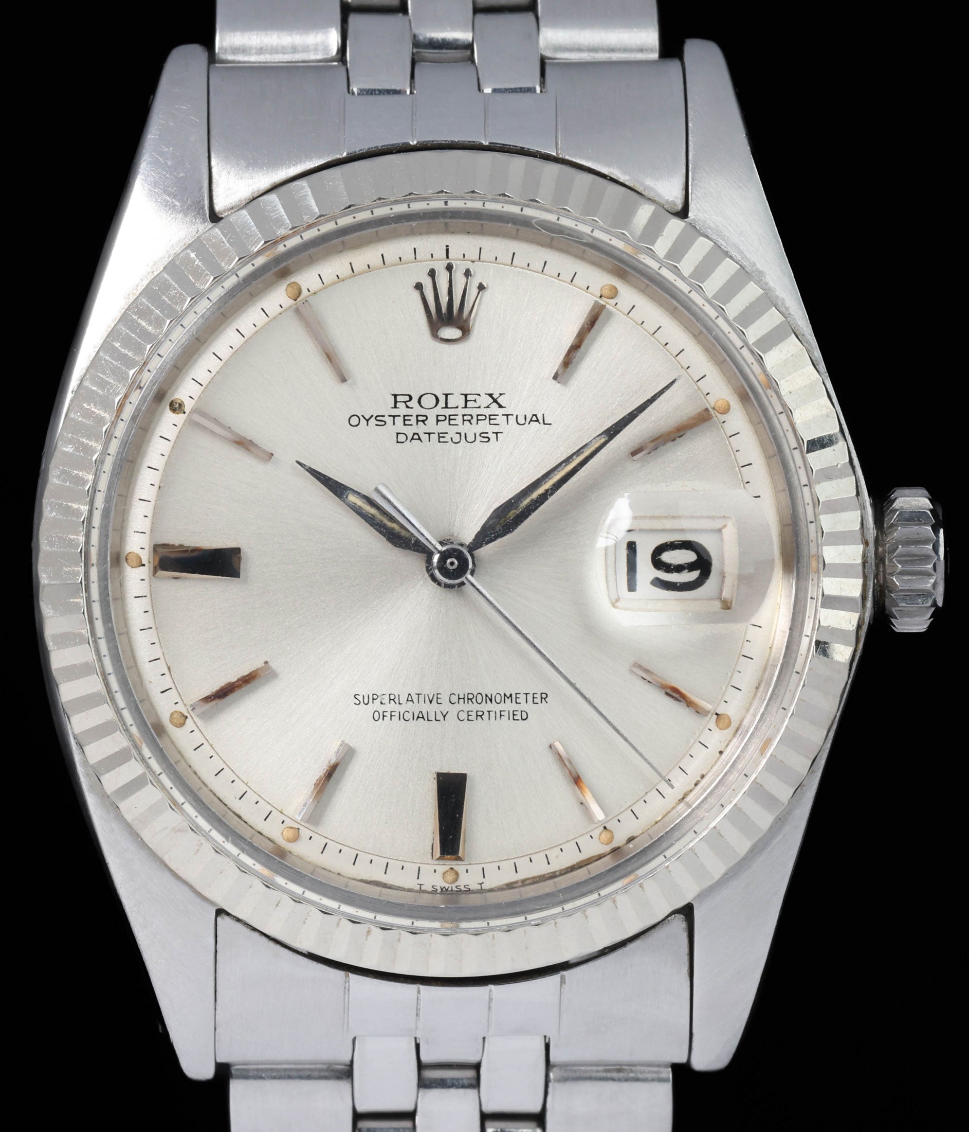 Pre-owned vintage Rolex Datejust 1601 'Dauphine hands' 36mm 1966 | Crown Vintage Watches