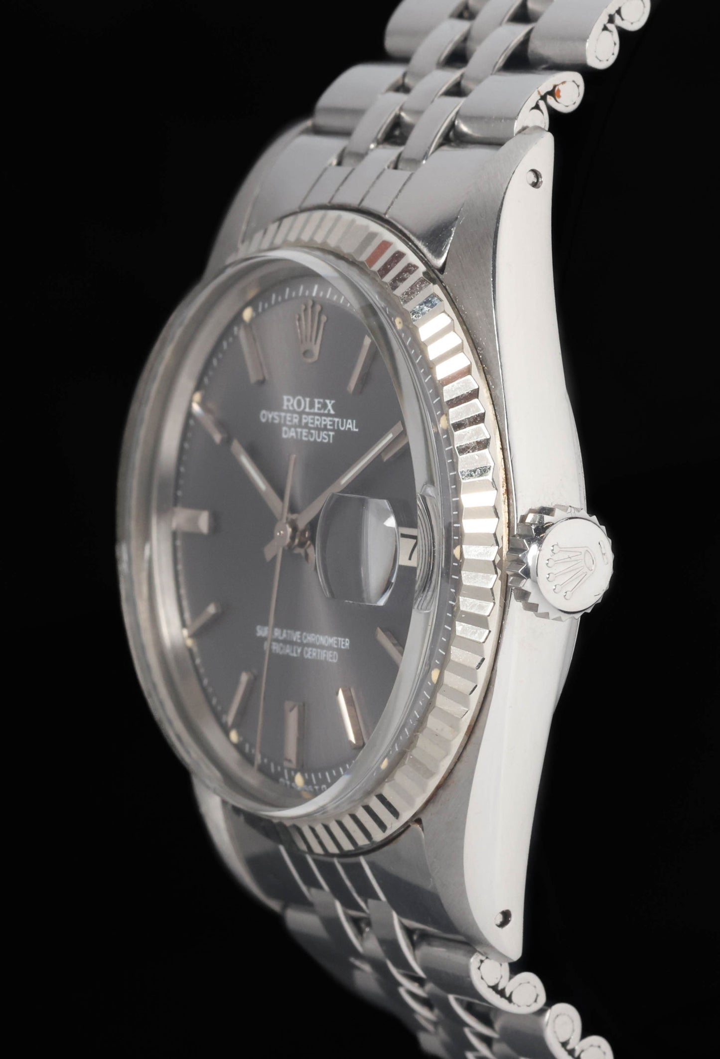 Preowned vintage Rolex Datejust 1601 'Grey Sigma Dial' 36mm 1974 | Crown Vintage Watches