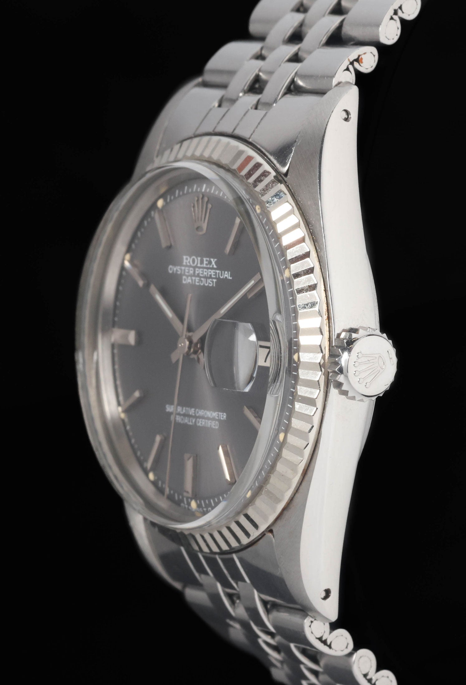 Preowned vintage Rolex Datejust 1601 'Grey Sigma Dial' 36mm 1974 | Crown Vintage Watches