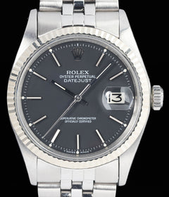 Rolex Datejust 1601 'Matte Black dial' 36mm 1971