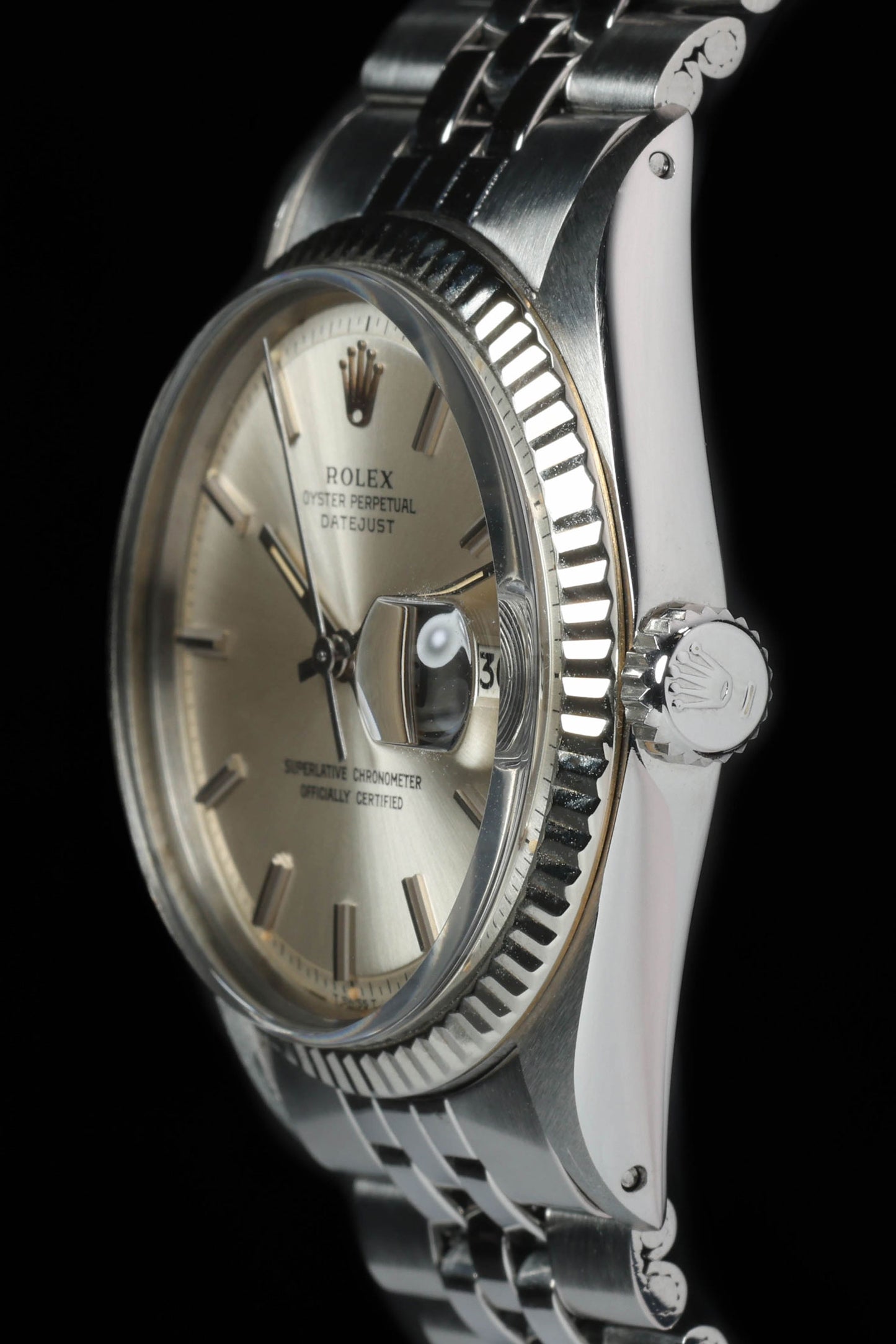 Pre-owned vintage Rolex Datejust 1601 'Pie-Pan' 36mm 1972 | Crown Vintage Watches