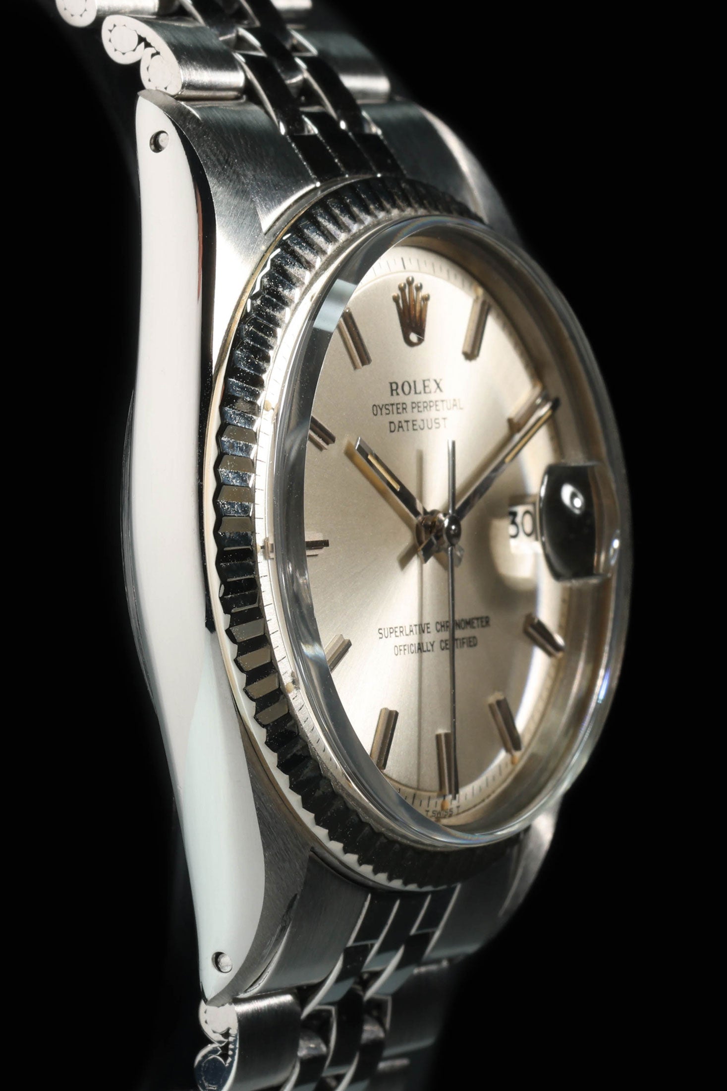 Pre-owned vintage Rolex Datejust 1601 'Pie-Pan' 36mm 1972 | Crown Vintage Watches