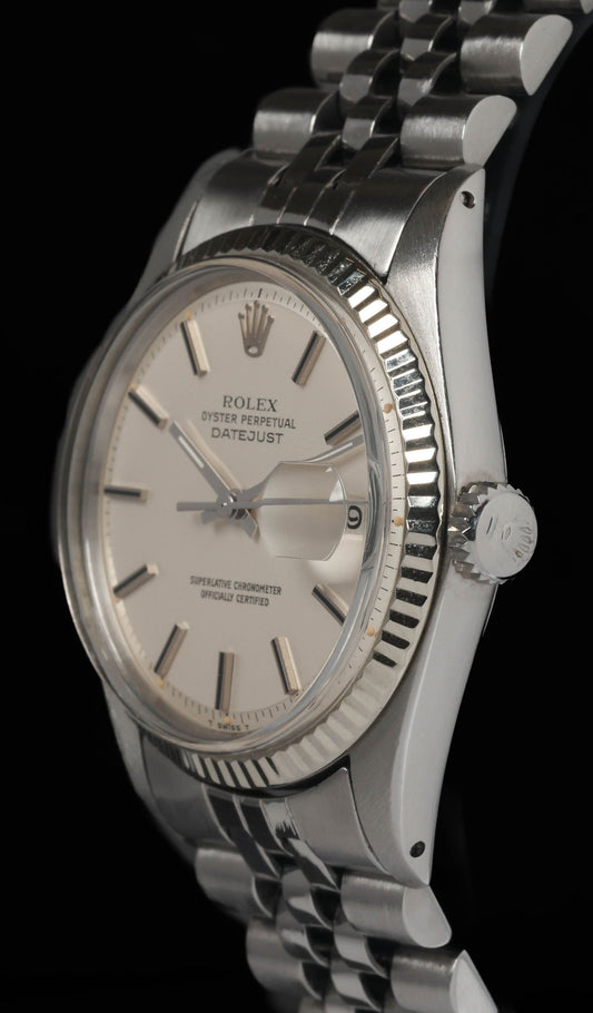 Pre-owned vintage Rolex Datejust 1601 'Pie Pan' 36mm 1976 | Crown Vintage Watches