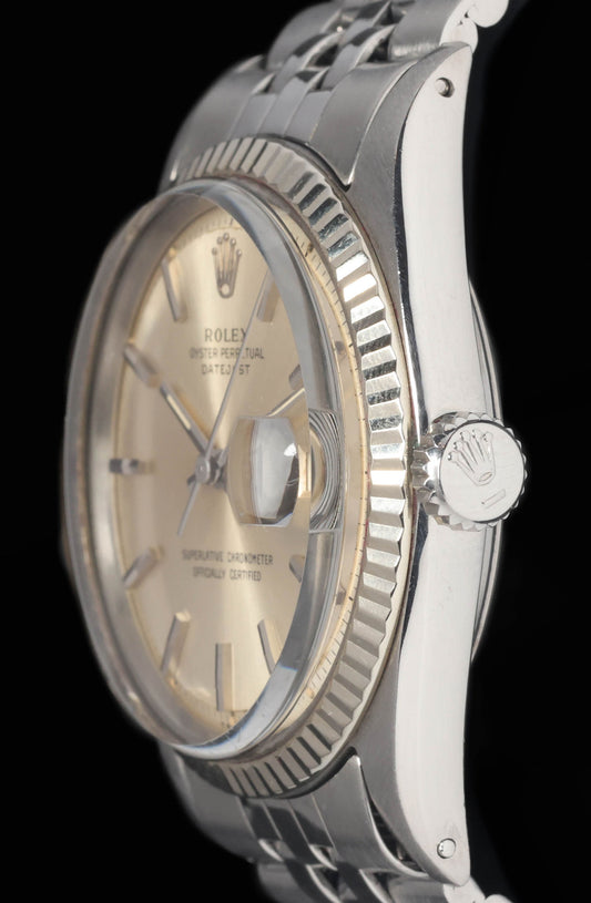 Preowned vintage Rolex Datejust 1601 'Pie-Pan' 36mm 1963 | Crown Vintage Watches