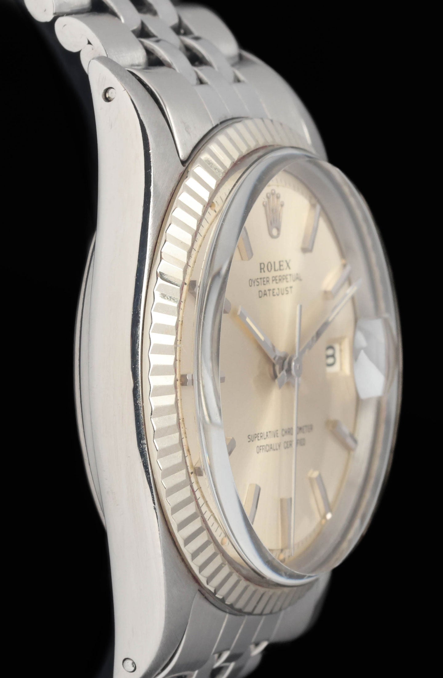 Preowned vintage Rolex Datejust 1601 'Pie-Pan' 36mm 1963 | Crown Vintage Watches