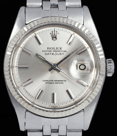 Rolex Datejust 1601 'Pie-pan' 36mm 1966 Watch and Papers