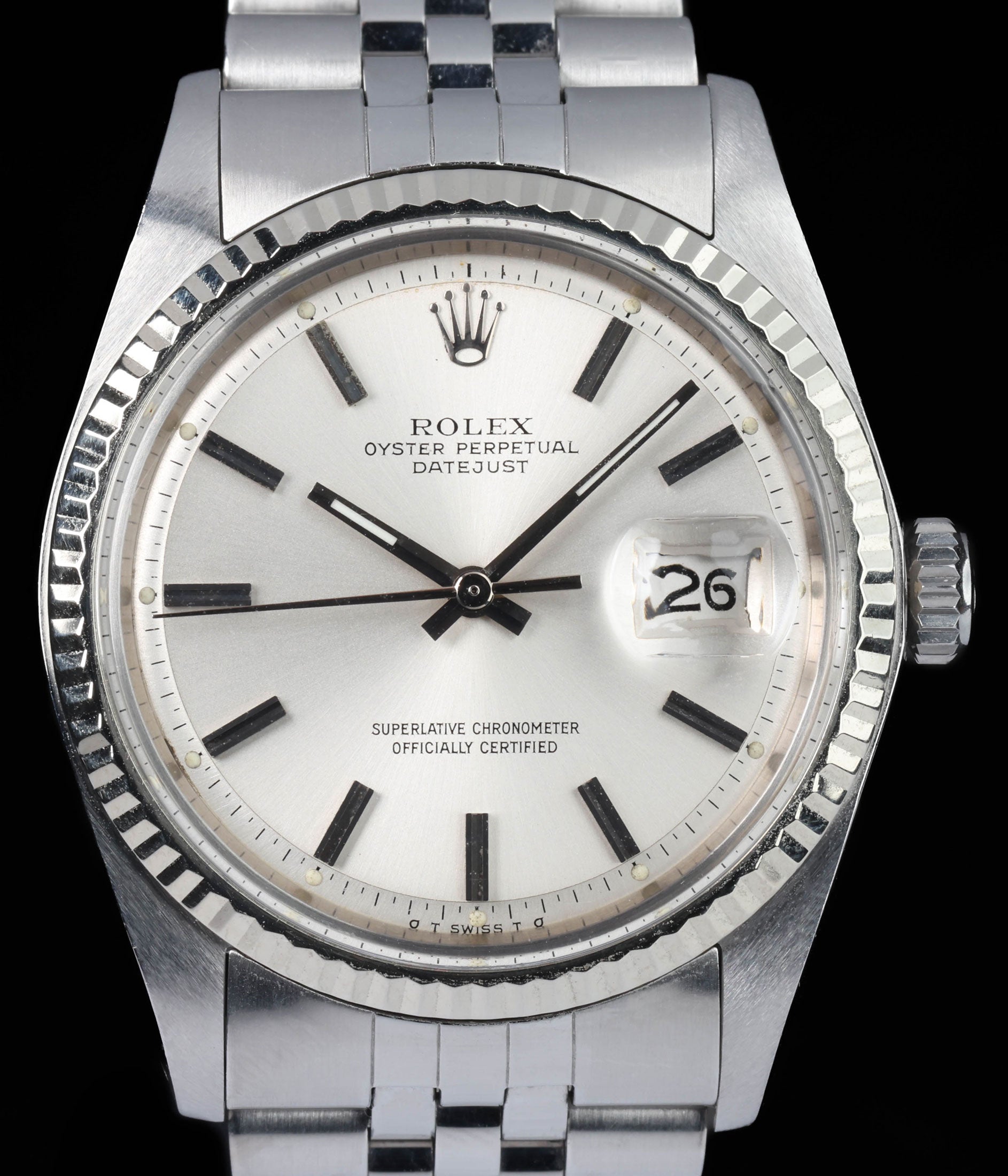 Pre-owned vintage Rolex Datejust 1601 'Sigma Dial' 36MM 1976 | Crown Vintage Watches