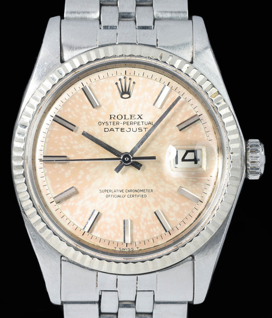 Preowned vintage Rolex Datejust 1601 'Tropical Orange' 36mm 1970s | Crown Vintage Watches