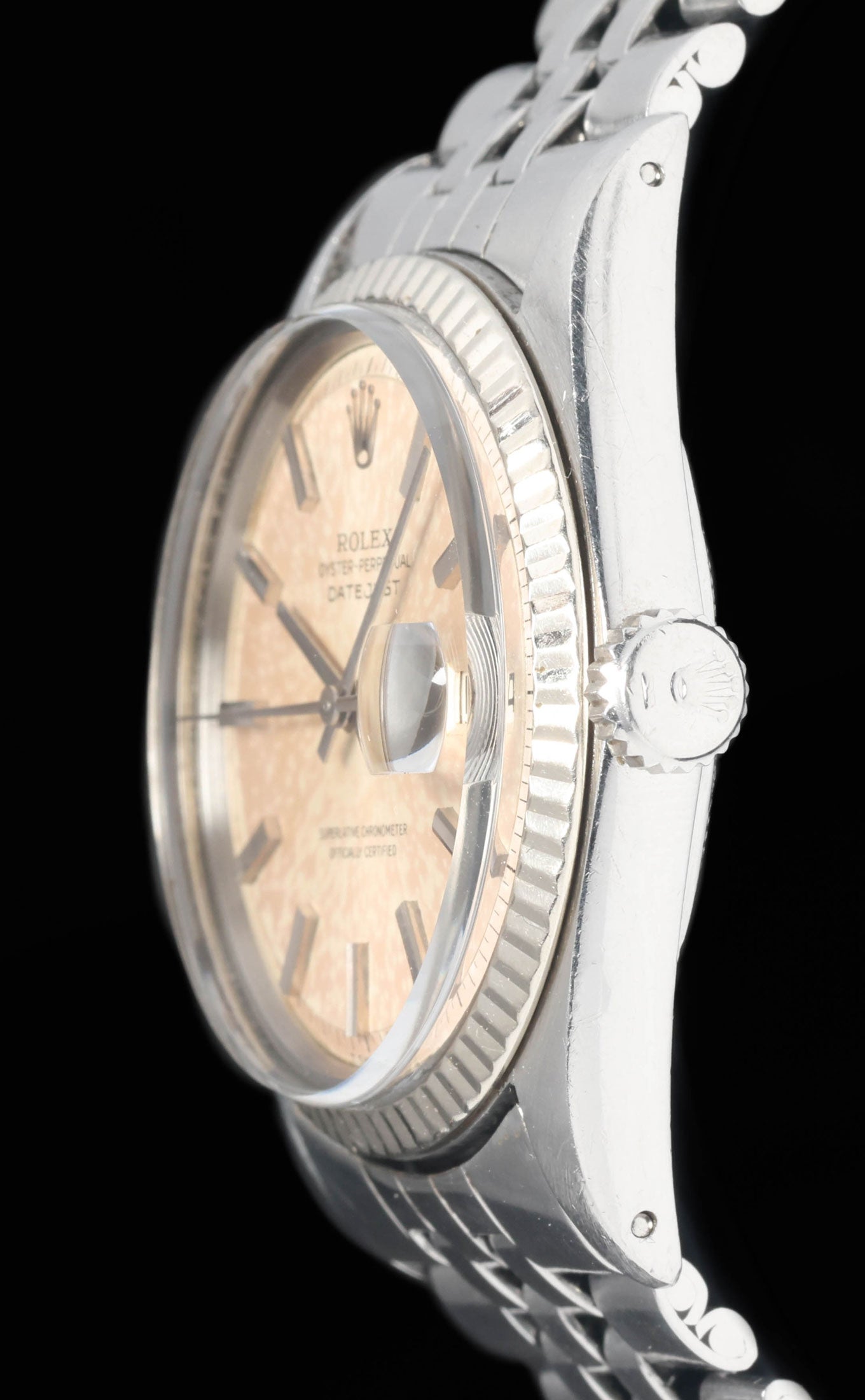 Preowned vintage Rolex Datejust 1601 'Tropical Orange' 36mm 1970s | Crown Vintage Watches