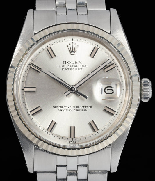 Pre-owned vintage Rolex Datejust 1601 'Wide-Boy' 36mm 1971 | Crown Vintage Watches