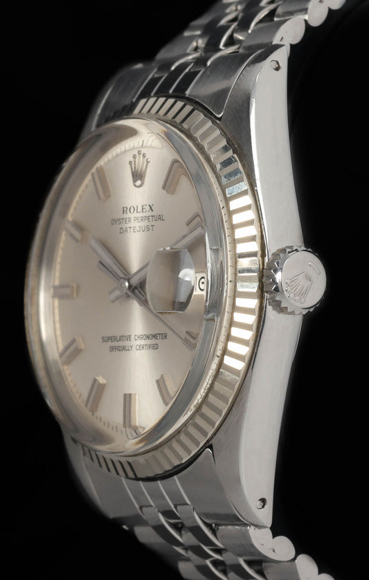 Pre-owned vintage Rolex Datejust 1601 'Wide-Boy' 36mm 1971 | Crown Vintage Watches