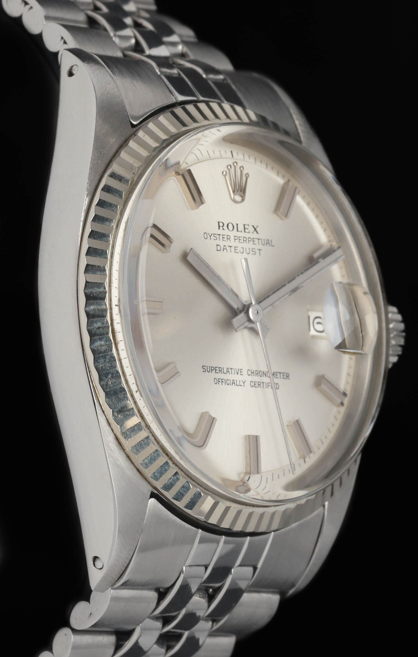 Pre-owned vintage Rolex Datejust 1601 'Wide-Boy' 36mm 1971 | Crown Vintage Watches