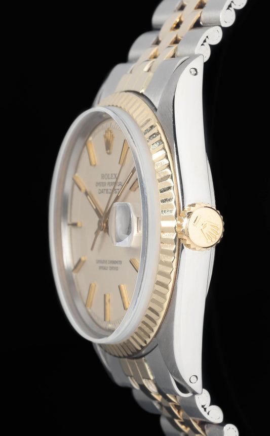 Preowned vintage Rolex Datejust 1601 White Dial 36mm 1972 | Crown Vintage Watches