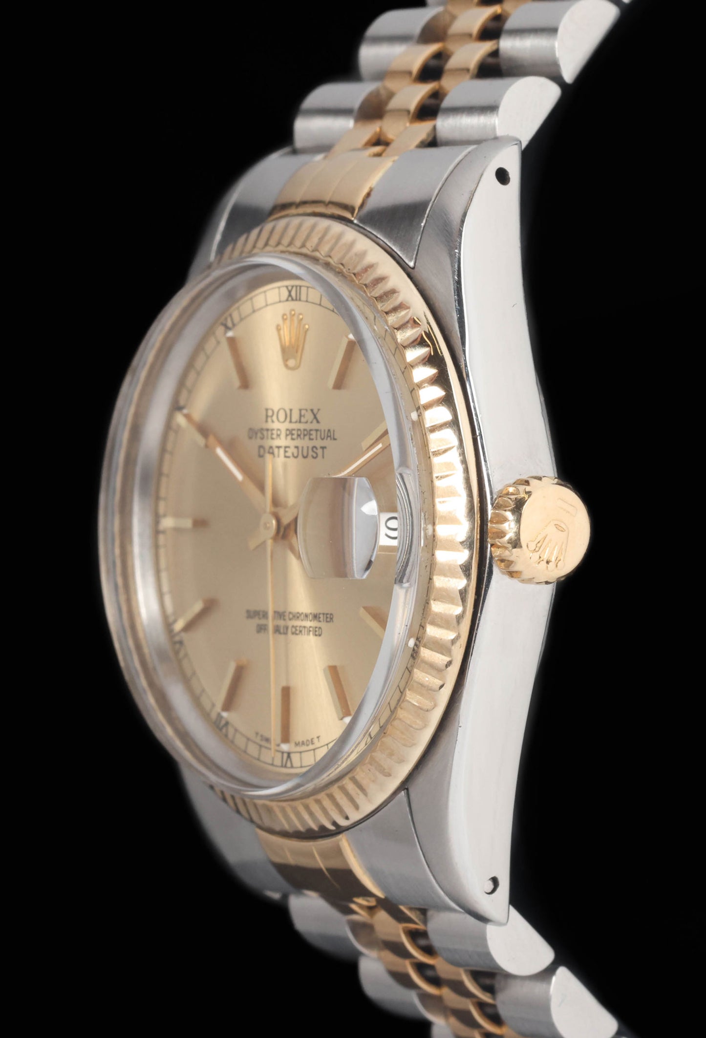 Preowned vintage Rolex Datejust 16013 'Champagne Dial' 36mm 1988 | Crown Vintage Watches