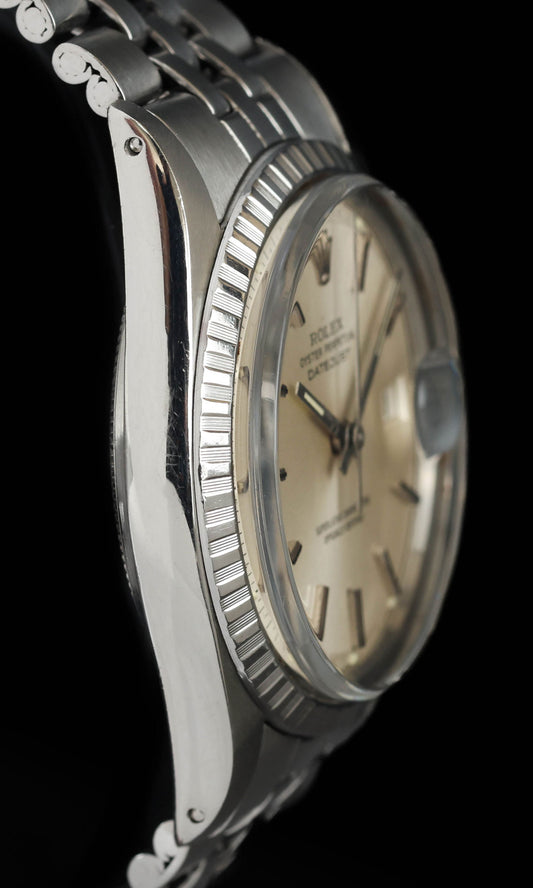 Pre-owned vintage Rolex Datejust 1603 36MM Silver Dial 1968 | Crown Vintage Watches 
