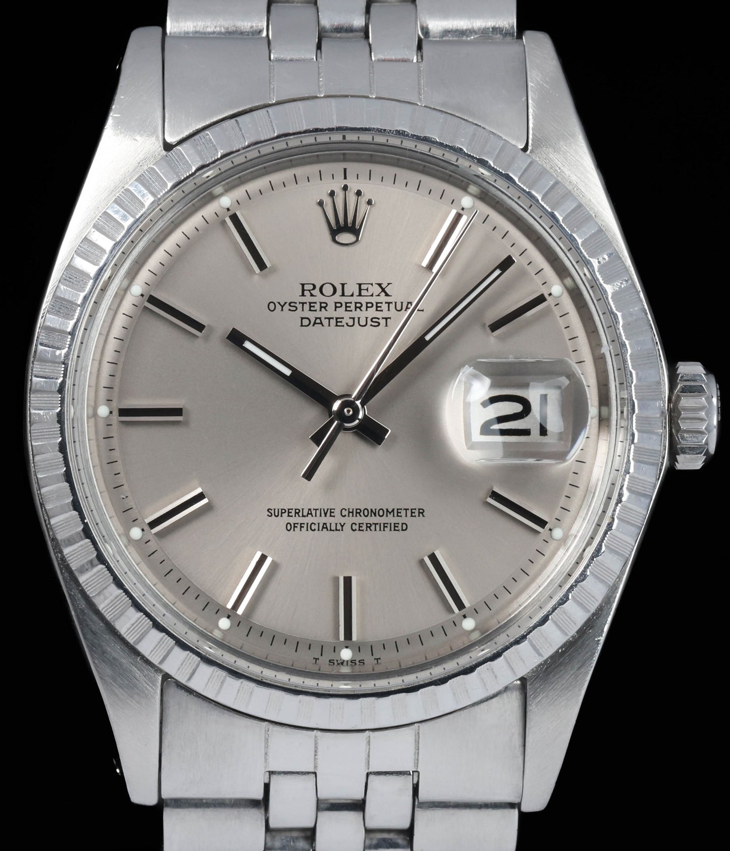 Pre-owned vintage Rolex Datejust 1603 ‘Grey’ Dial 36mm 1971 | Crown Vintage Watches