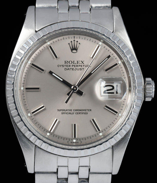 Pre-owned vintage Rolex Datejust 1603 ‘Grey’ Dial 36mm 1971 | Crown Vintage Watches