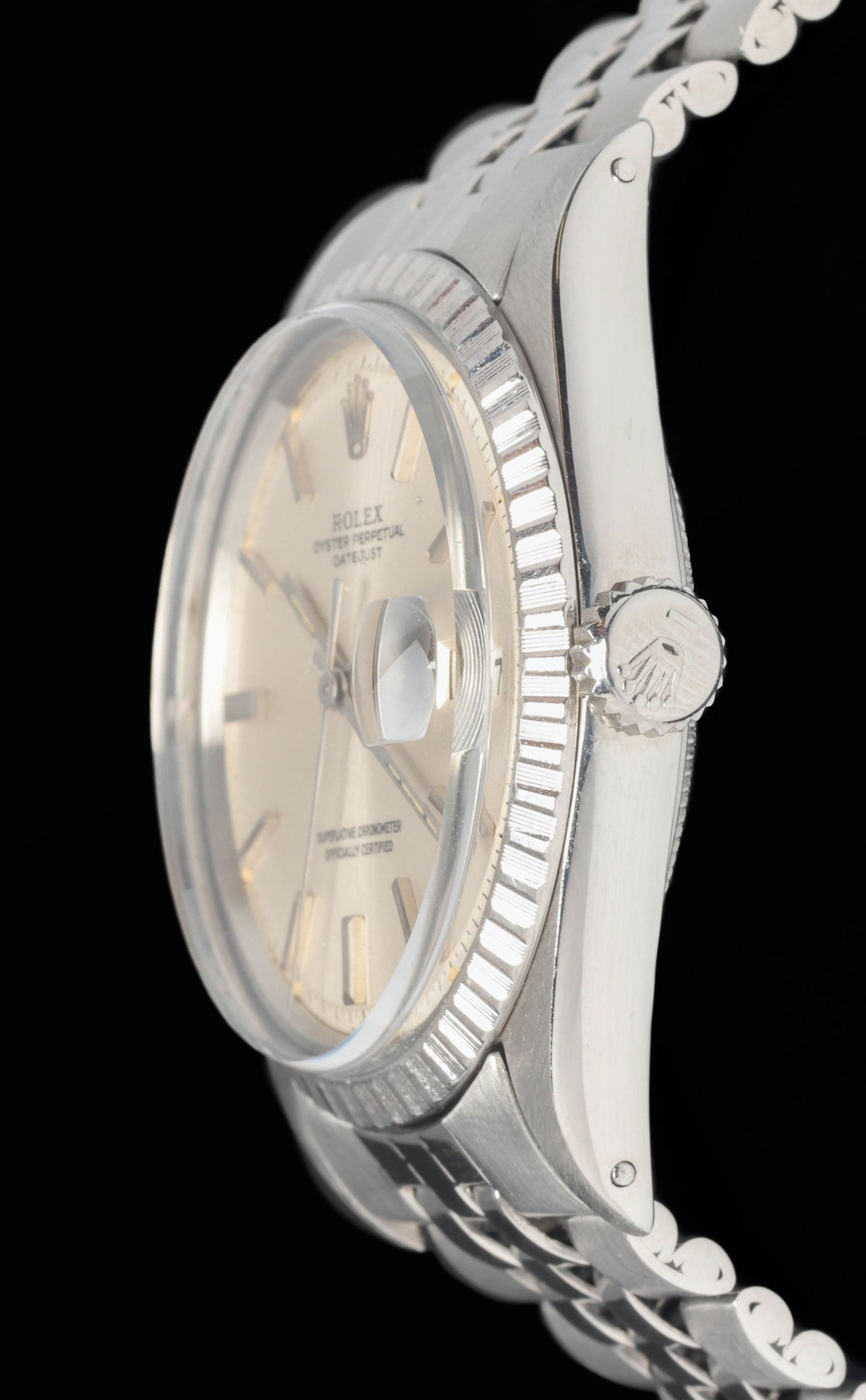 Preowned vintage Rolex Datejust 1603 'Pie Pan' 36MM 1971 | Crown Vintage Watches