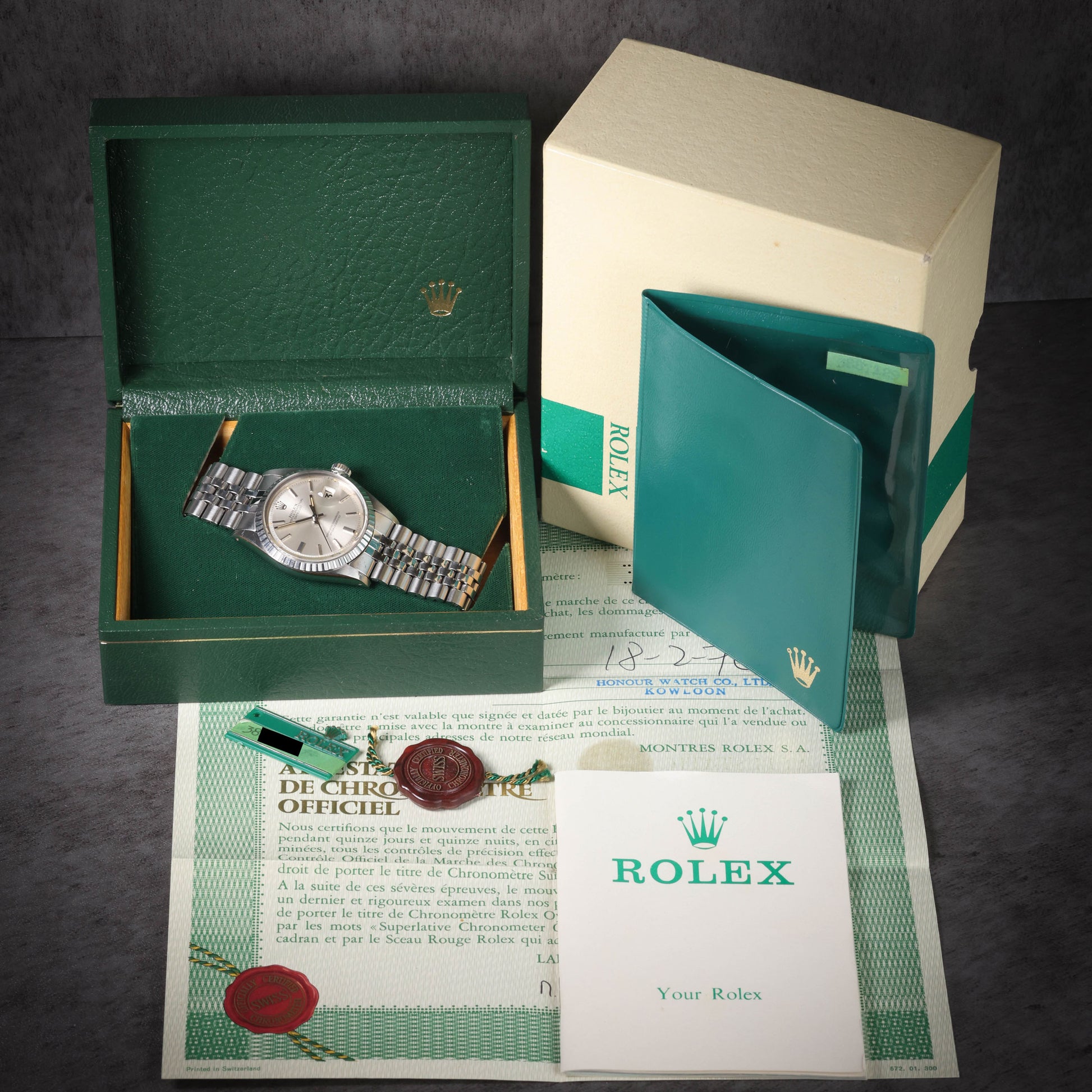 Preowned vintage Rolex Datejust 1603 'Sigma Dial' 36MM 1975 Box & Papers | Crown Vintage Watches