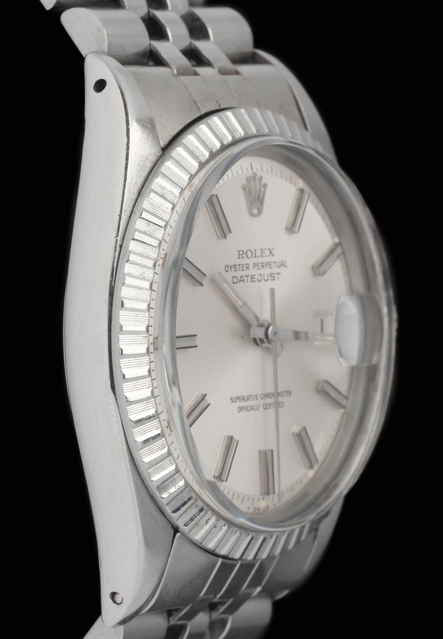 Preowned vintage Rolex Datejust 1603 'Silver Dial' 36MM 1973 | Crown Vintage Watches