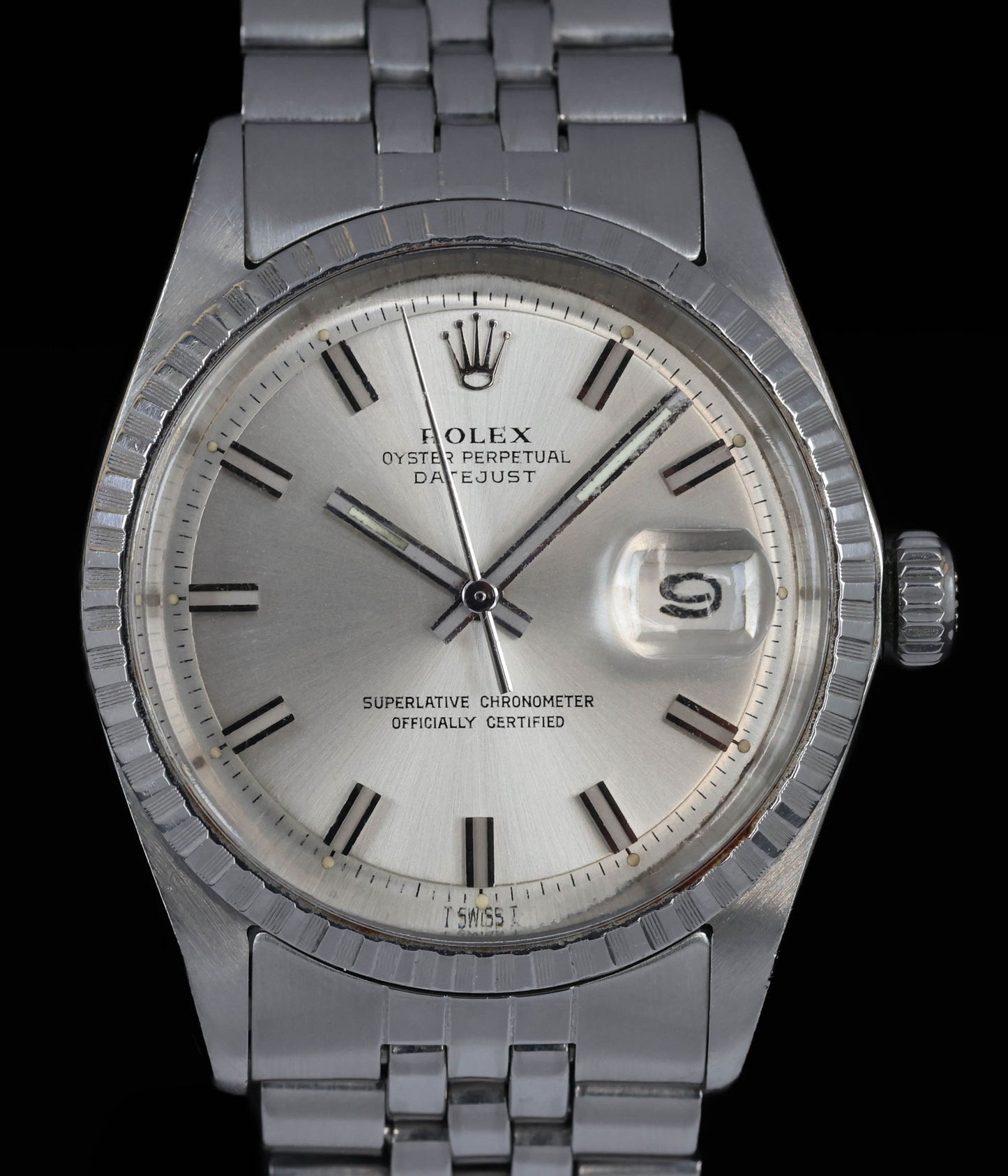 Pre-owned vintage Rolex Datejust 1603 'Wide Boy' 36mm 1970  | Crown Vintage Watches