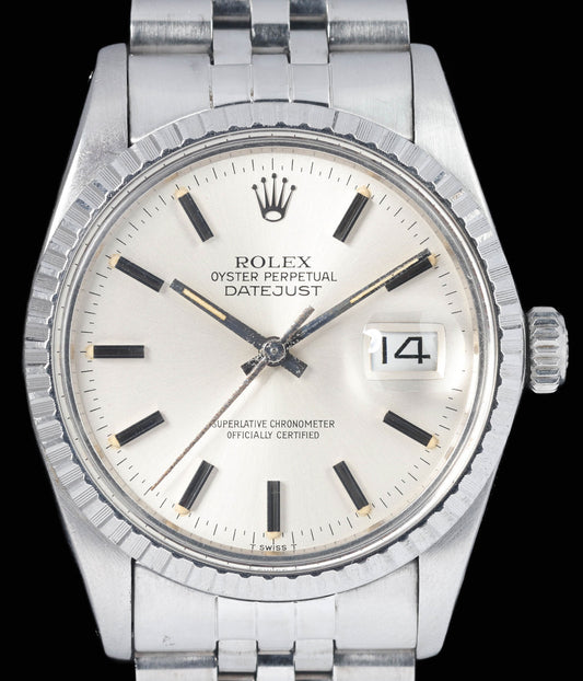 Preowned vintage Rolex Datejust 16030 'Silver Dial' 36mm 1982 Box & Papers | Crown Vintage Watches
