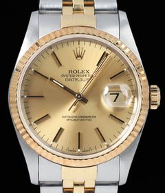 Rolex Datejust 16233 Champagne Dial 36MM 1993