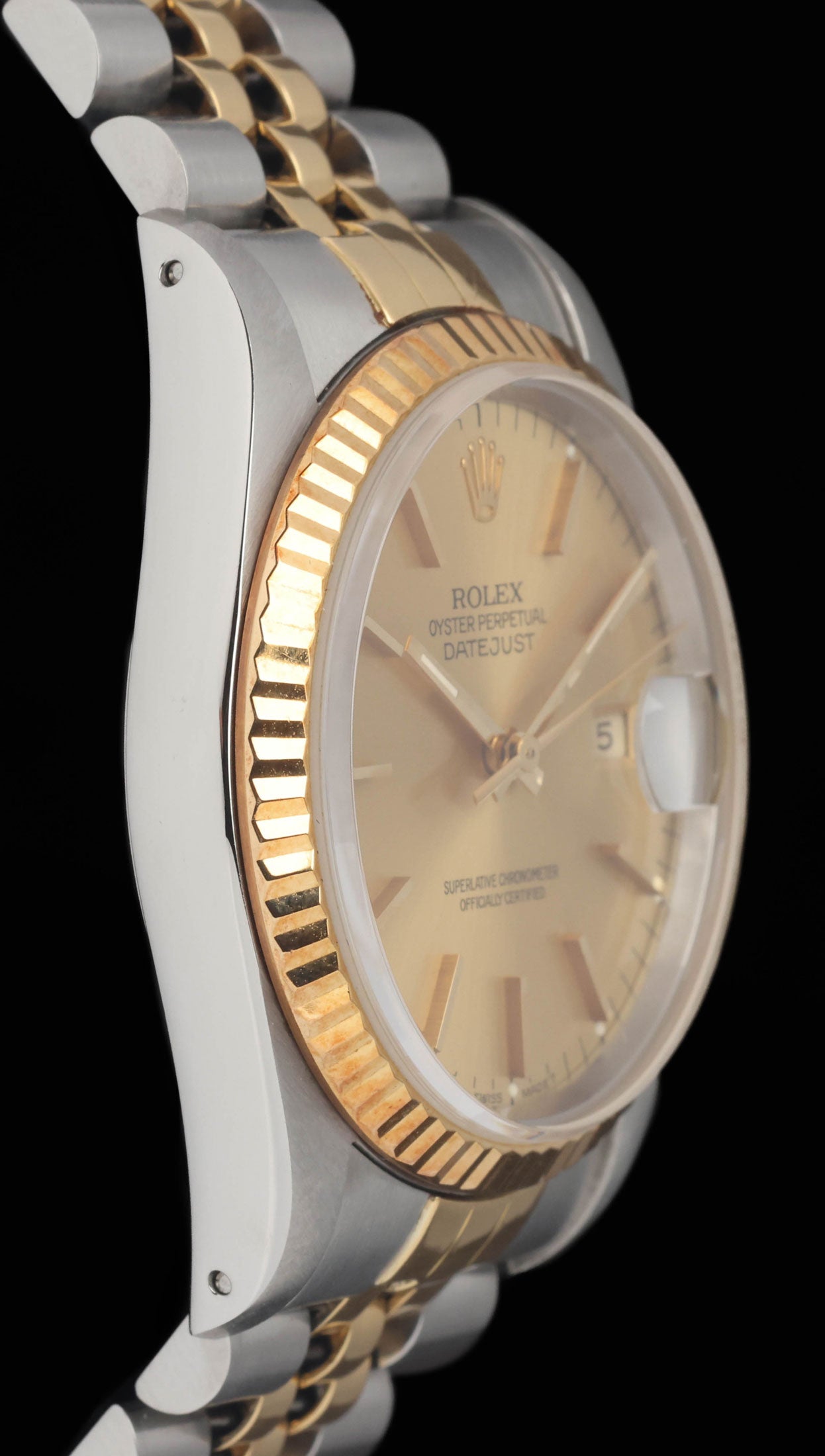Preowned vintage Rolex Datejust 16233 Champagne Dial 36MM 1993| Crown Vintage Watches