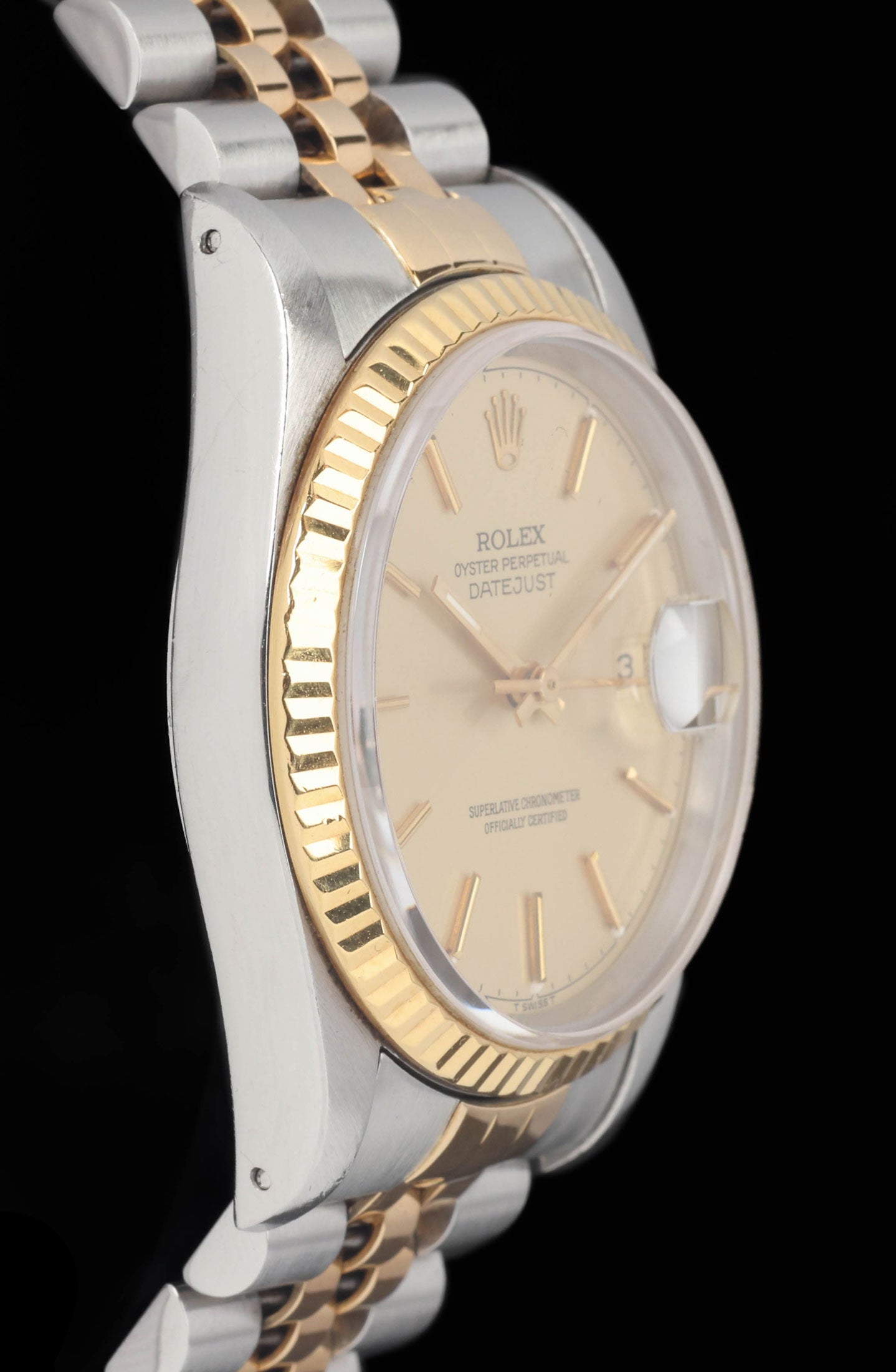 Preowned vintage Rolex Datejust 16233 Champagne Dial 36MM 1993 | Crown Vintage Watches