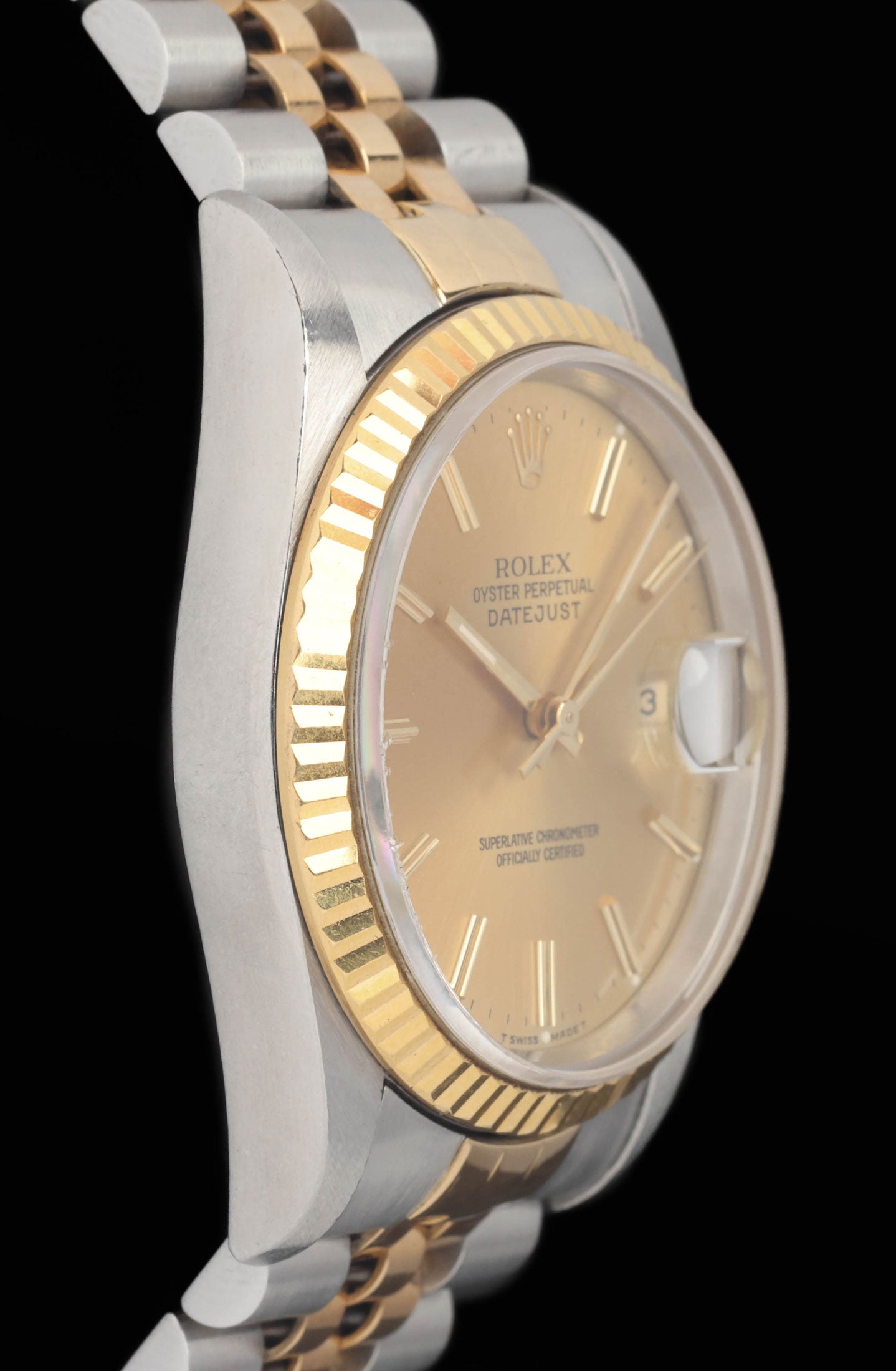 Preowned vintage Rolex Datejust 16233 Champagne Dial 36MM Two-Tone 1993 | Crown Vintage Watches