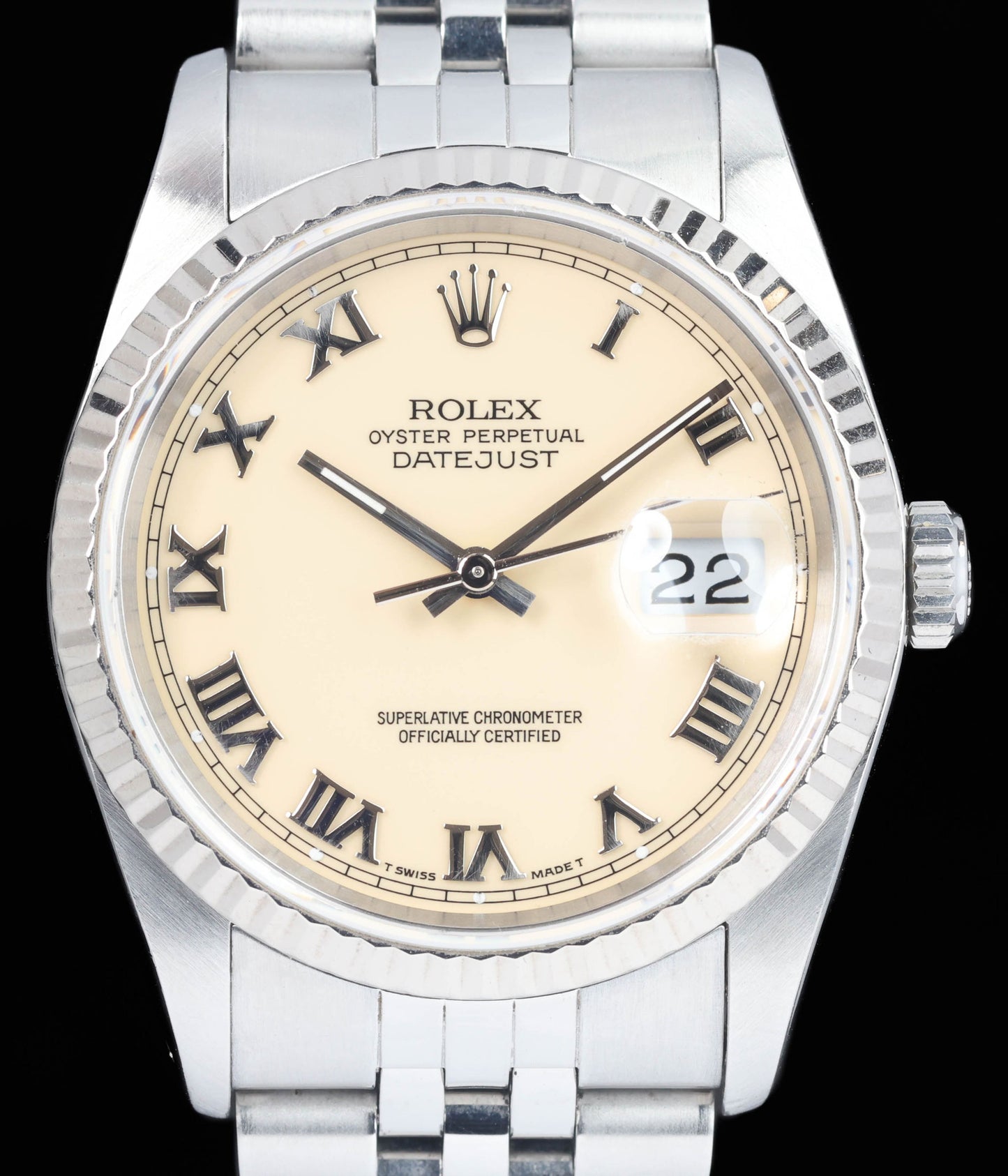 Preowned vintage Rolex Datejust 16234 'Panna Dial' 36mm 1990 | Crown Vintage Watches