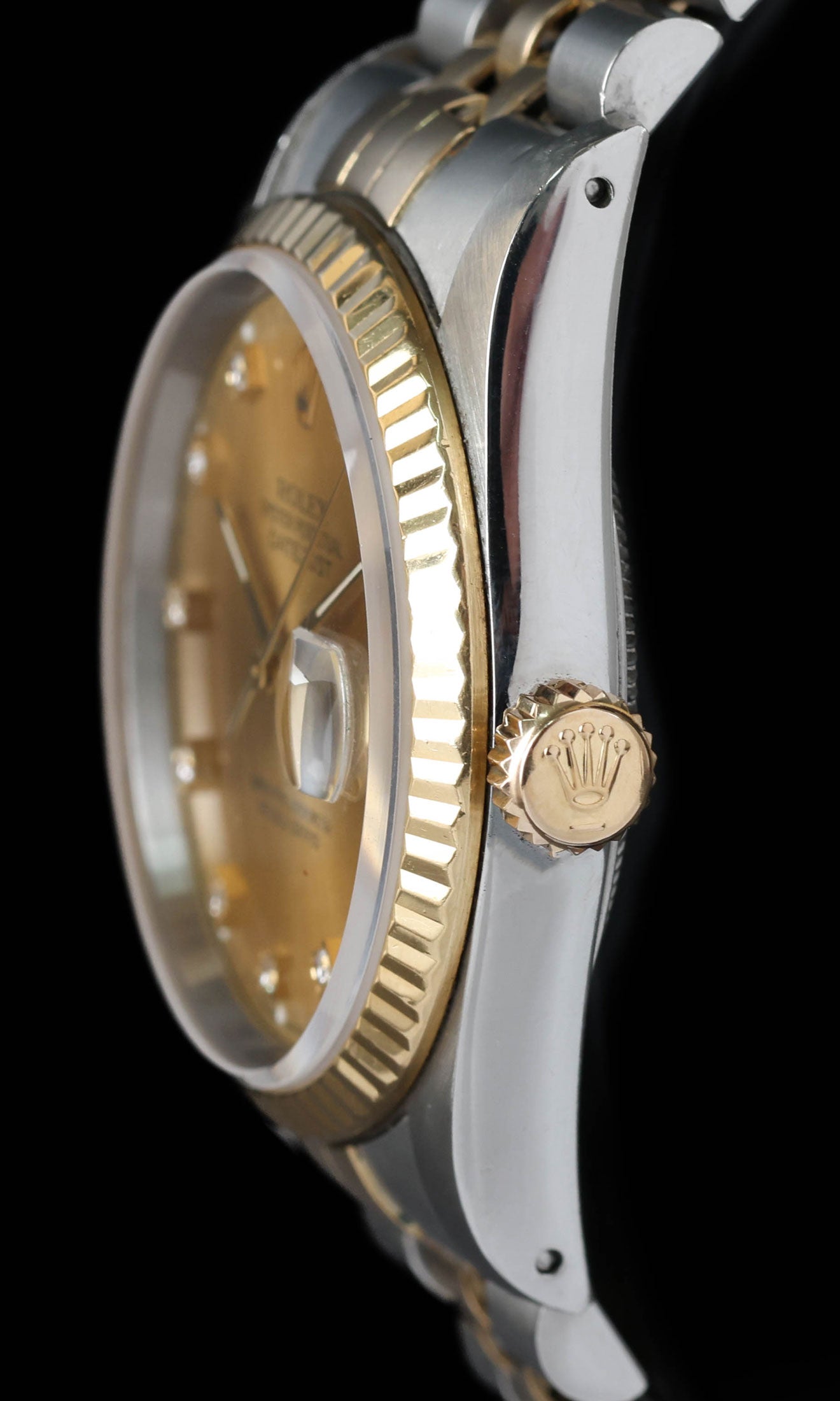 Pre-owned vintage Rolex Datejust 36MM Diamond Dial 16233G 1991 | Crown Vintage Watches