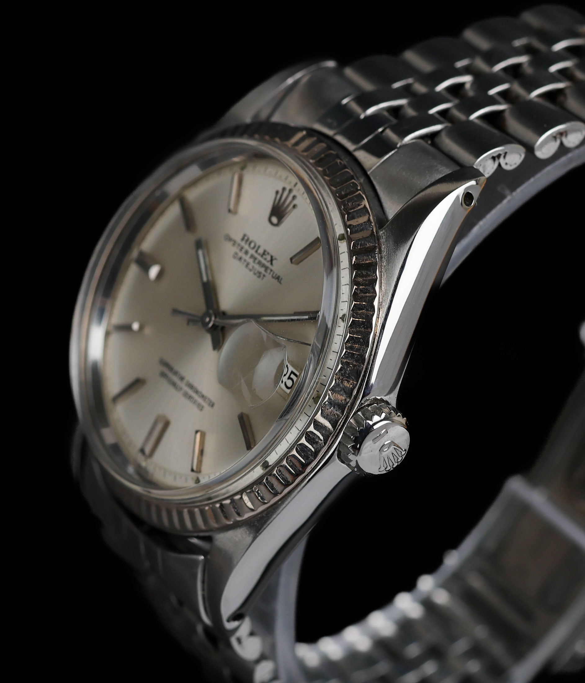 Rolex Datejust 36MM Pie Pan Dial 1601 1966 | Crown Vintage Watches