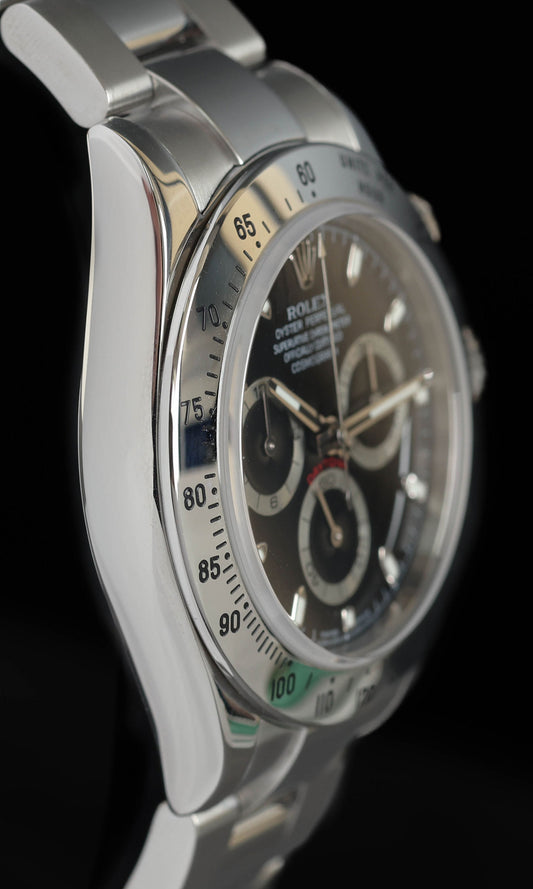 Vintage Rolex Daytona 116520 40mm Black Dial 2006 | Full Set | Crown Vintage Watches