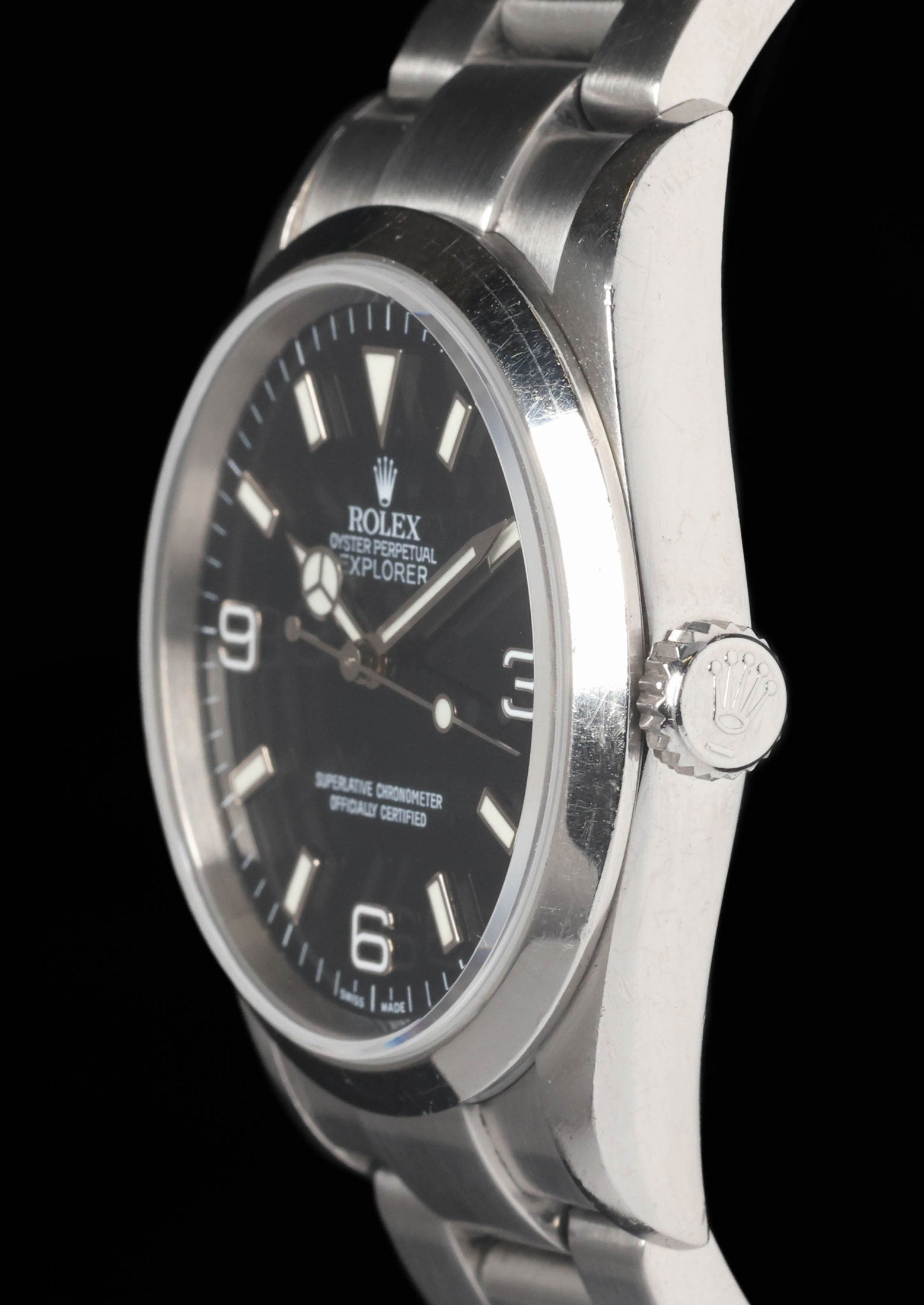 Preowned vintage Rolex Explorer I 114270 36mm 2006 Box & Papers | Crown Vintage Watches
