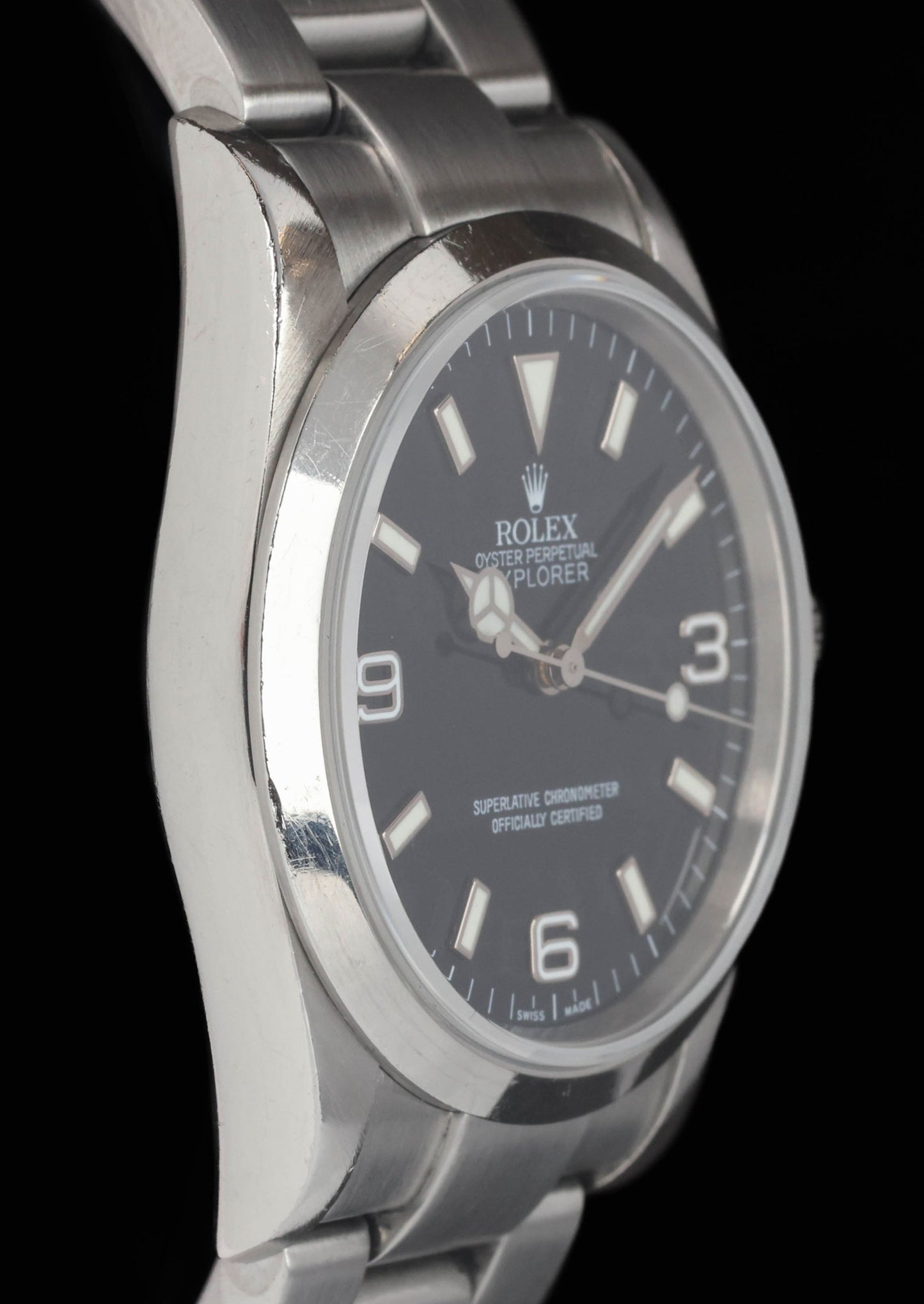 Preowned vintage Rolex Explorer I 114270 36mm 2006 Box & Papers | Crown Vintage Watches